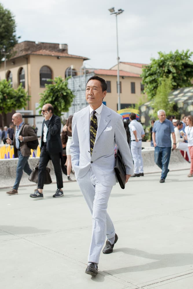 Seersucker Suit and Deerskin Loafers