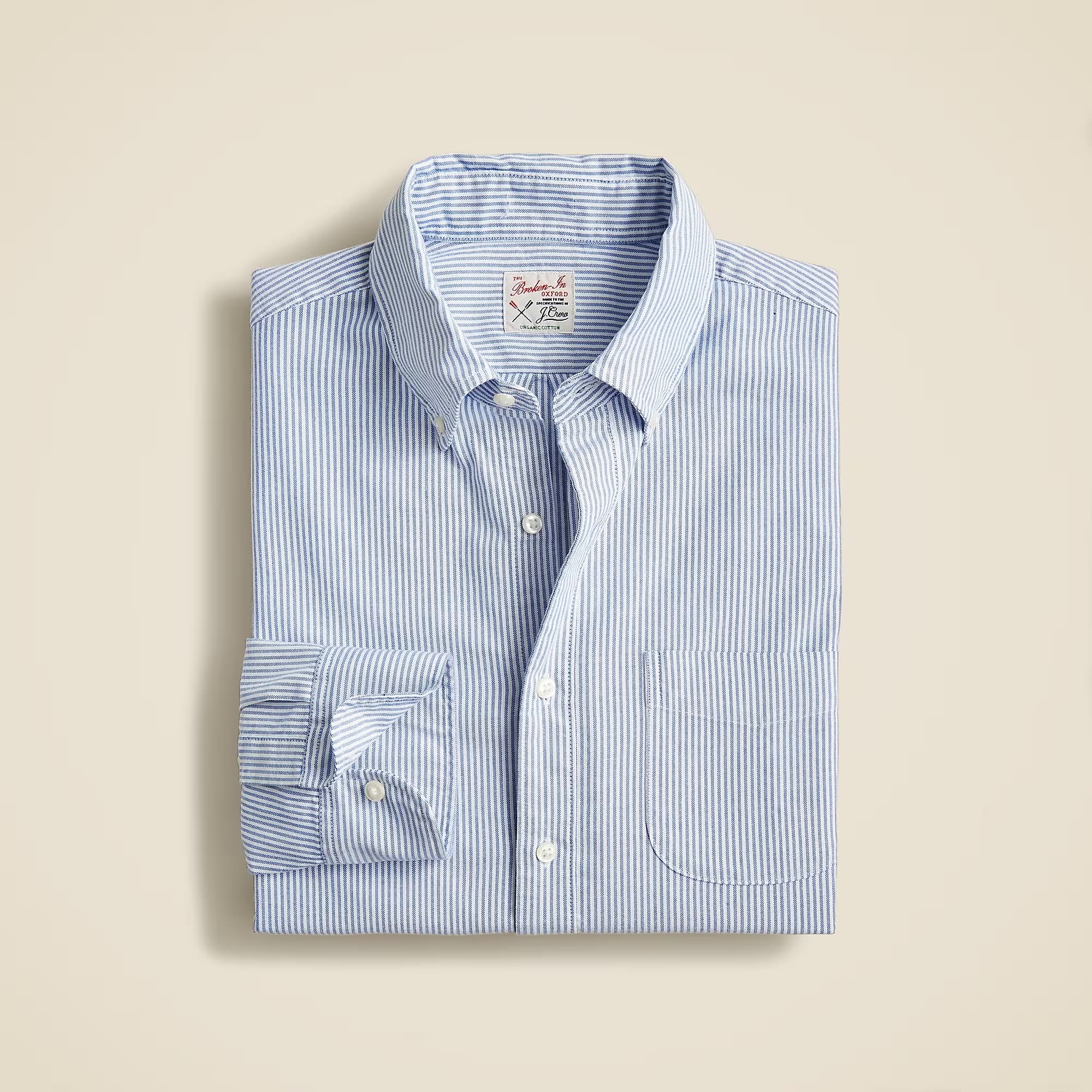 J. Crew Fine Stripe Oxford Shirt