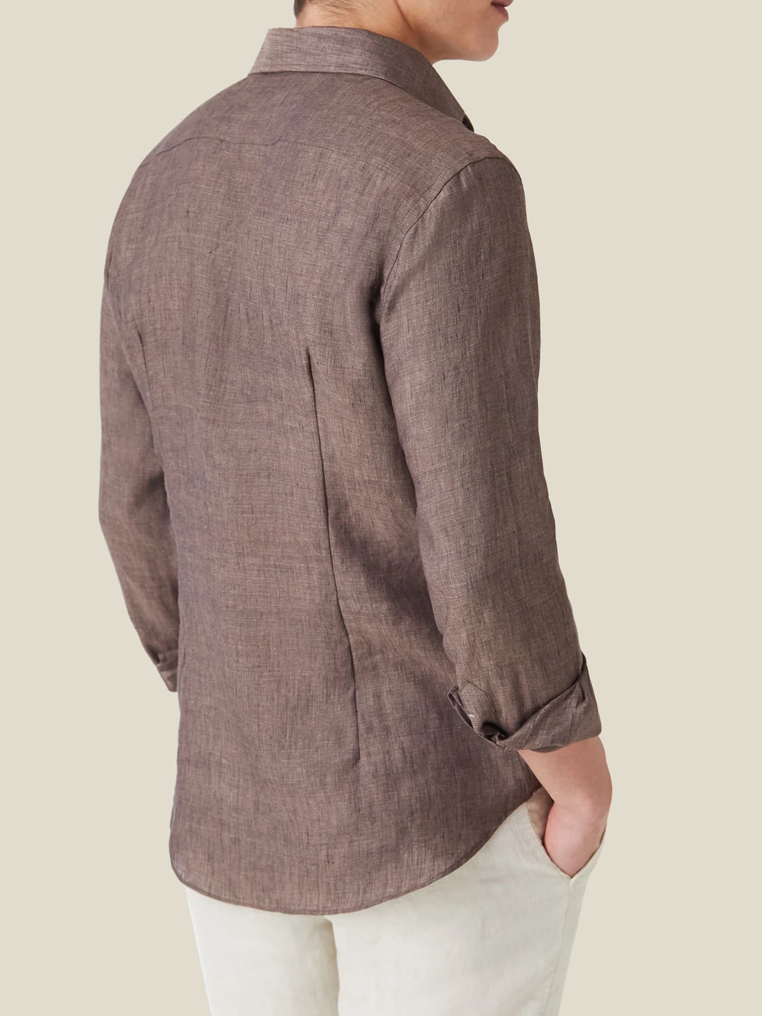 Luca Faloni Dark Brown Linen