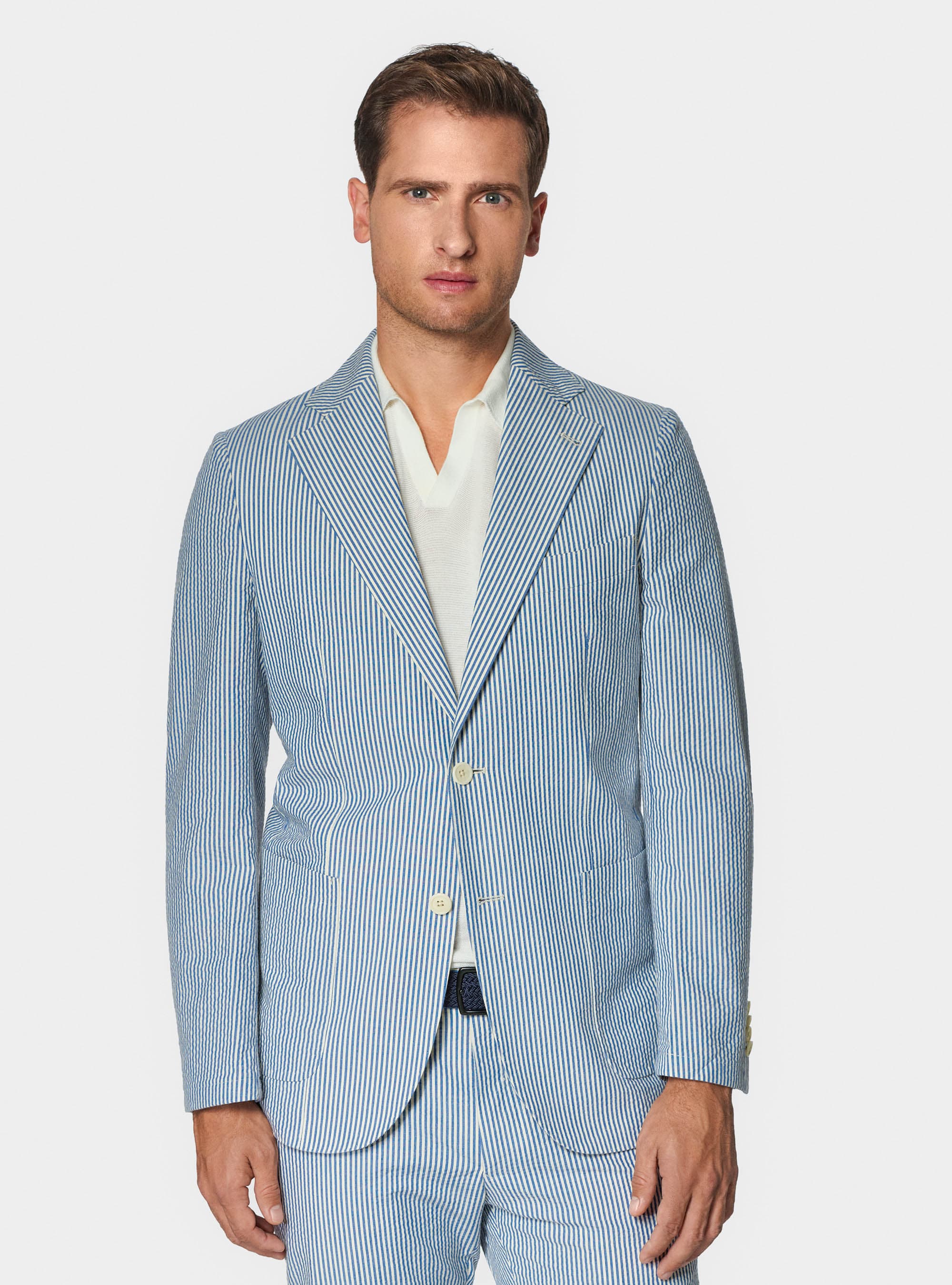 Gutteridge Striped Seersucker Blazer